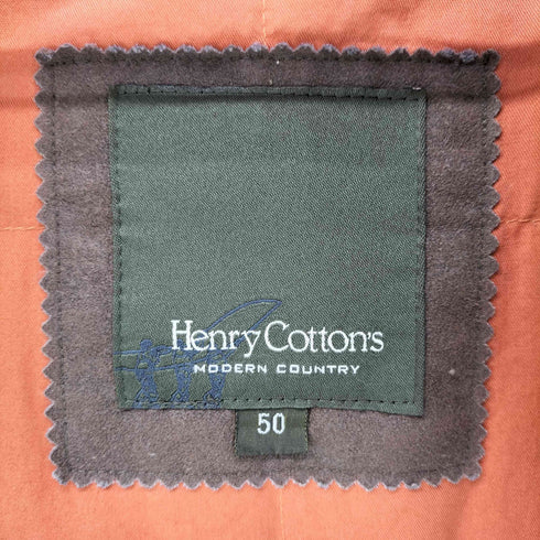 ヘンリーコットンズ Henry Cottons イギリス軍 RAFワッペン スタンドカラー ミリタリーブルゾン メンズ JPN:50