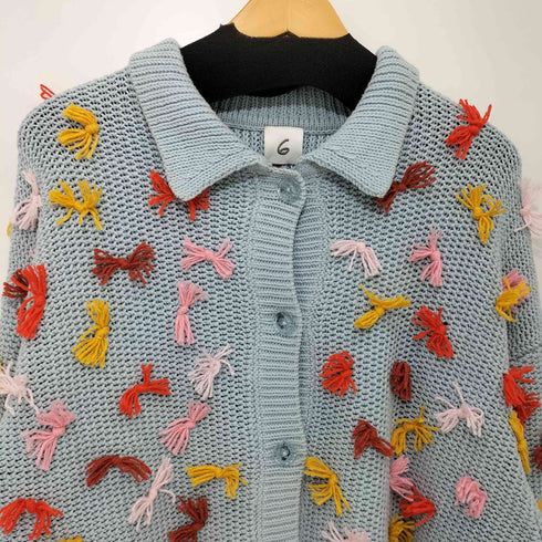 ロクビューティーアンドユースユナイテッドアローズ 6 BEAUTY & YOUTH UNITED ARROWS 23AW リボン ニットカーディガン レディース