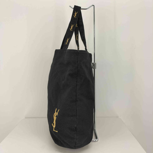 イヴサンローラン Yves Saint Laurent ロゴ刺繍 キャンバス トートバッグ レディース