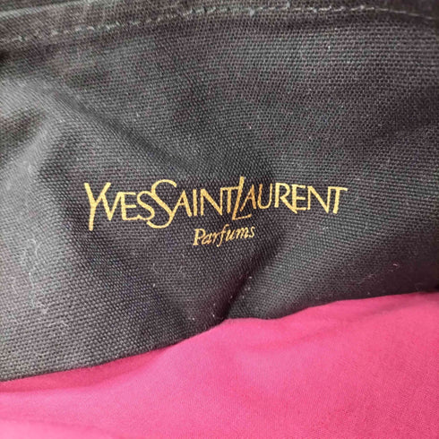 イヴサンローラン Yves Saint Laurent ロゴ刺繍 キャンバス トートバッグ レディース