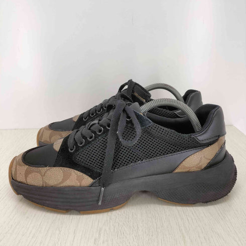 コーチ COACH TECH RUNNER シグネチャーレザースニーカー メンズ 8.5D
