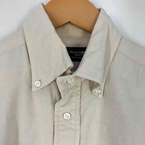 メーカーズシャツカマクラ Makers Shirt 鎌倉 SLIM FIT コットン ボタンダウンシャツ メンズ 15-32 1/3