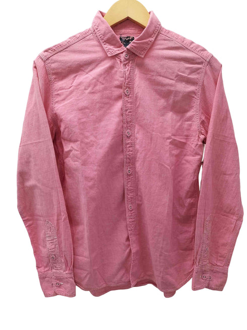 ブルーナボイン BRU NA BOINNE インディゴ染め クルミボタン L/S シャンブレー シャツ メンズ JPN:0