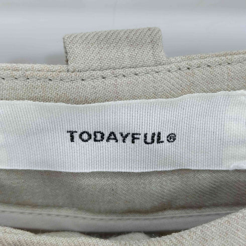 トゥデイフル TODAYFUL Highwaist Tuck Trousers ハイウエストタックトラウザーズ レディース 36