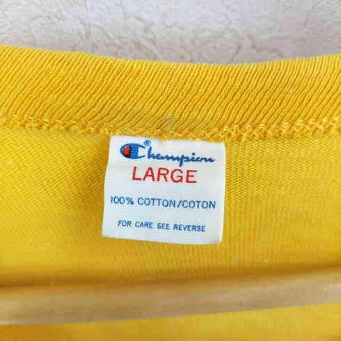 チャンピオン Champion 80S USA製 S/S 両面プリントクルーネックTシャツ メンズ import:L