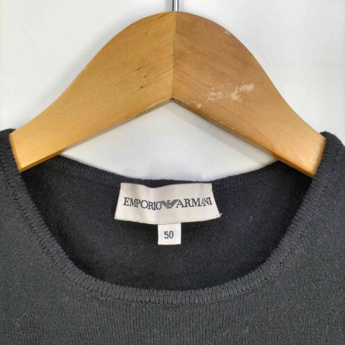 エンポリオアルマーニ EMPORIO ARMANI 90~00S ウール クルーネック ニット Tシャツ メンズ EUR:50