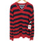トミーヒルフィガー TOMMY HILFIGER ボーダー柄 Vネック コットンニット メンズ JPN:L