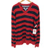 トミーヒルフィガー TOMMY HILFIGER ボーダー柄 Vネック コットンニット メンズ JPN:L