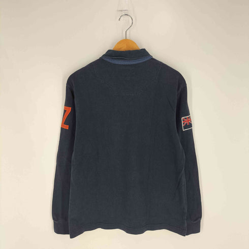カンタベリー CANTERBURY 国旗 ワッペン ロゴ刺繍 ポロシャツ メンズ import:M