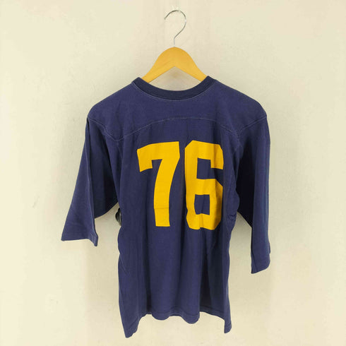 チャンピオン Champion USA製 カレッジ ナンバリング 76 両面プリント 7分袖 フットボールT メンズ JPN:M