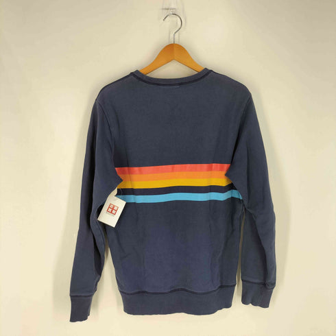 ディーゼル DIESEL ボーダー ナンバープリント クルーネック スウェット メンズ import:M