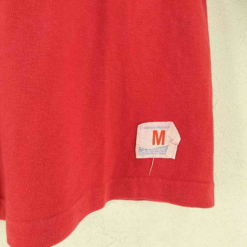 チャンピオン Champion USA製 バータグ カレッジ ナンバリング 74 両面プリント 7分袖 フットボール Tシャツ メンズ MEDIUM