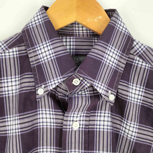 オリアン ORIAN タータンチェック ボタンダウン シャツ メンズ import:M