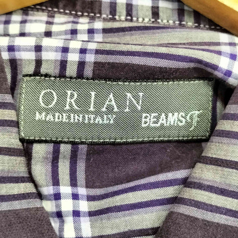 オリアン ORIAN タータンチェック ボタンダウン シャツ メンズ import:M