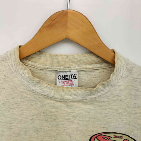 オニータ ONEITA 90S USA製 両面プリント サーフ クルーネックTシャツ メンズ import:M