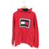 トミーヒルフィガー TOMMY HILFIGER ロゴ エンボス プルオーバー パーカー メンズ import:XL