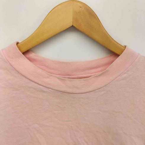 ヘインズ Hanes 90S USA製 フロント プリント カレッジ 半袖 Tシャツ メンズ import:L