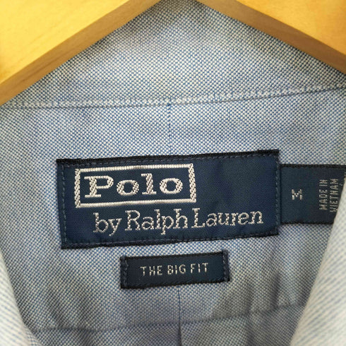 ポロバイラルフローレン Polo by RALPH LAUREN THE BIG FIT L/S BD サイドスモールポニー刺繍シャツ メンズ import:M