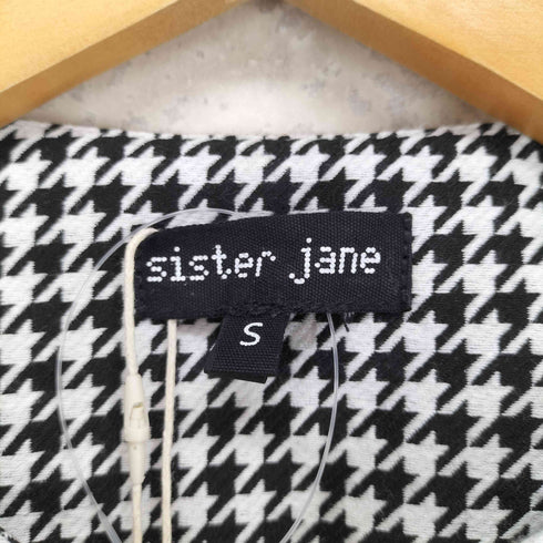 シスタージェーン SISTER JANE ビジューボタン 千鳥格子 ワンピース レディース S
