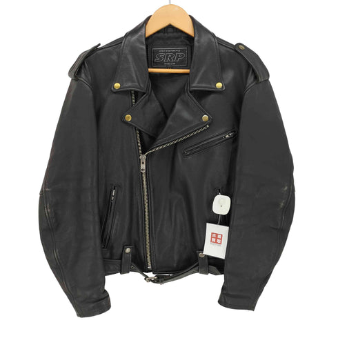 SPIRIT OF MOTORCYCLE / SPR 牛革 カウハイド ダブル ライダースジャケット メンズ JPN:XL