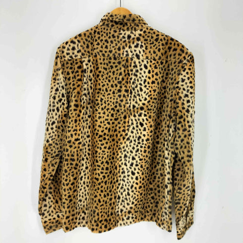 シュプリーム Supreme 17AW Cheetah Pile Zip Up Shirt メンズ JPN:M