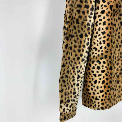 シュプリーム Supreme 17AW Cheetah Pile Zip Up Shirt メンズ JPN:M