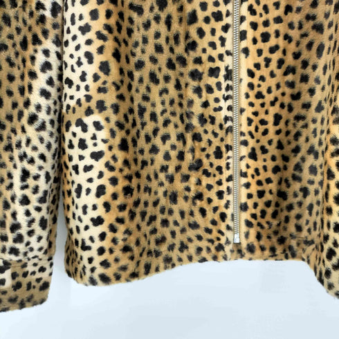 シュプリーム Supreme 17AW Cheetah Pile Zip Up Shirt メンズ JPN:M