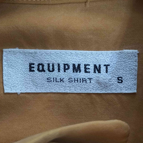 エキップモン EQUIPMENT シルク スタンドカラーシャツ メンズ JPN:S