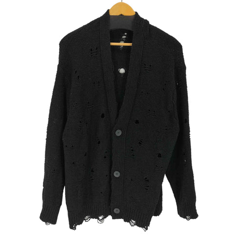 ザラ ZARA ダメージ加工 カーディガン メンズ L-XL
