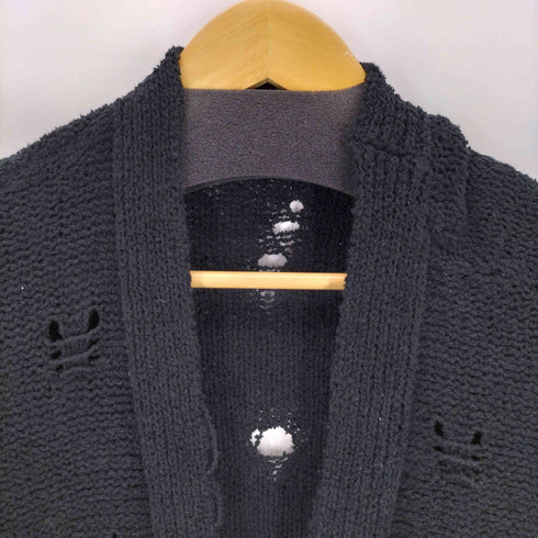 ザラ ZARA ダメージ加工 カーディガン メンズ L-XL