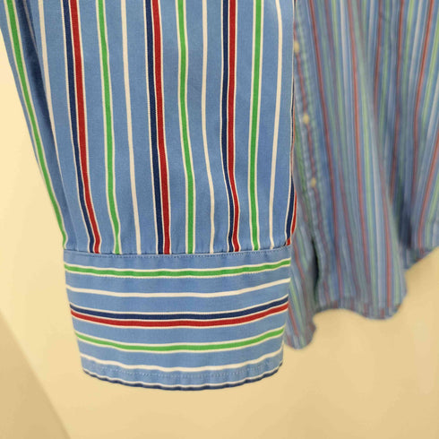 ラルフローレン RALPH LAUREN CLASSIC FIT マルチストライプ ボタンダウンシャツ メンズ JPN:M