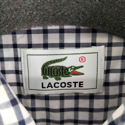 ラコステ LACOSTE ギンガムチェック柄 S/S BDシャツ メンズ 3