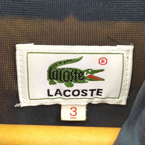 ラコステ LACOSTE 90-2000s 文字ワニ マウンテンパーカー フード取外し可 メンズ JPN:3