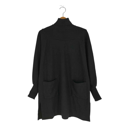 ハナエモリ HANAE MORI ウール パフスリーブ タートルチュニック レディース