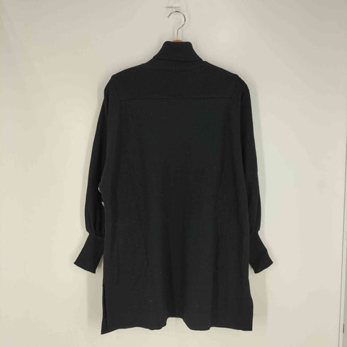ハナエモリ HANAE MORI ウール パフスリーブ タートルチュニック レディース