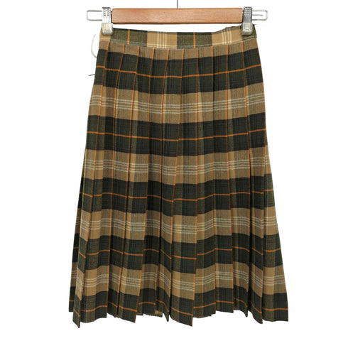 ザスコッチハウス The Scotch House チェック ウール プリーツスカート レディース 7Y1