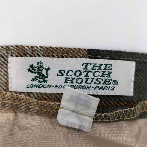 ザスコッチハウス The Scotch House チェック ウール プリーツスカート レディース 7Y1