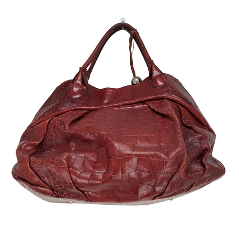 フルラ FURLA MADE IN ITALY クロコ型押し トートバッグ レディース