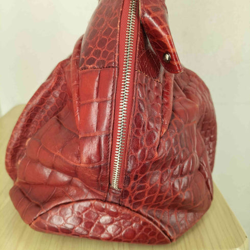 フルラ FURLA MADE IN ITALY クロコ型押し トートバッグ レディース