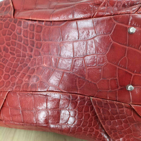 フルラ FURLA MADE IN ITALY クロコ型押し トートバッグ レディース