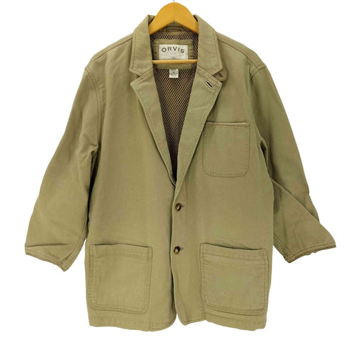 オービス ORVIS 90S ダック地 裏地メッシュ 2B シングルブレスト テーラード ジャケット ハンティング ジャケット メンズ 46