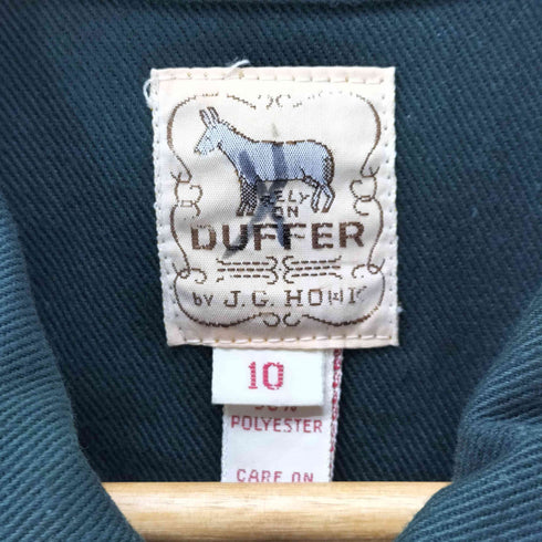 ダファー DUFFER 70S by J.G HOOK TALONジップ ショールカラー ジップアップ コットン ツイル ハンティング ジャケット ウエストドローコード メンズ 10