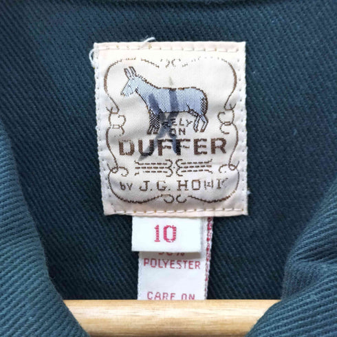 ダファー DUFFER 70S by J.G HOOK TALONジップ ショールカラー ジップアップ コットン ツイル ハンティング ジャケット ウエストドローコード メンズ 10