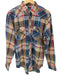 ラングラー Wrangler 80S USA製 紺タグ REGULAR FIT 701 80MW マルチカラー マドラスチェック ウエスタン シャツ メンズ 16 1/2×35