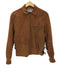 MONOGRAM OUTFITTERS } }70-80S USA製 スエード レザー ジップアップ トラッカー ジャケット ロケット TALON ZIP メンズ US:38