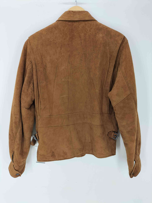 MONOGRAM OUTFITTERS } }70-80S USA製 スエード レザー ジップアップ トラッカー ジャケット ロケット TALON ZIP メンズ US:38