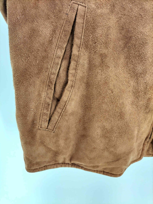 MONOGRAM OUTFITTERS } }70-80S USA製 スエード レザー ジップアップ トラッカー ジャケット ロケット TALON ZIP メンズ US:38