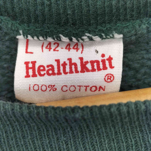 ヘルスニット Healthknit 60-70S ラグランスリーブ クルーネックスウェット トレーナー メンズ L