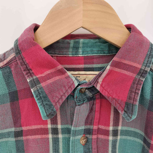 ウールリッチ WOOLRICH 90s マドラスチェック フランネルチェック 長袖シャツ メンズ M
