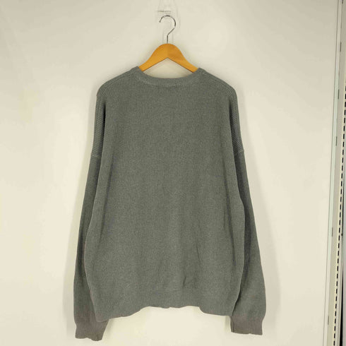 エディーバウアー Eddie Bauer 00S Vガゼット ハイゲージ コットン ニット メンズ import:XL